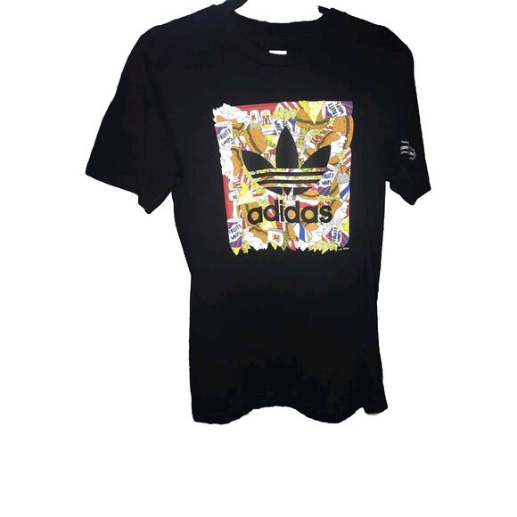 Adidas Skateboard Tee Beavis Butt-Head Black Graphic T Shirt Small Fruity Whips - Picture 1 of 11